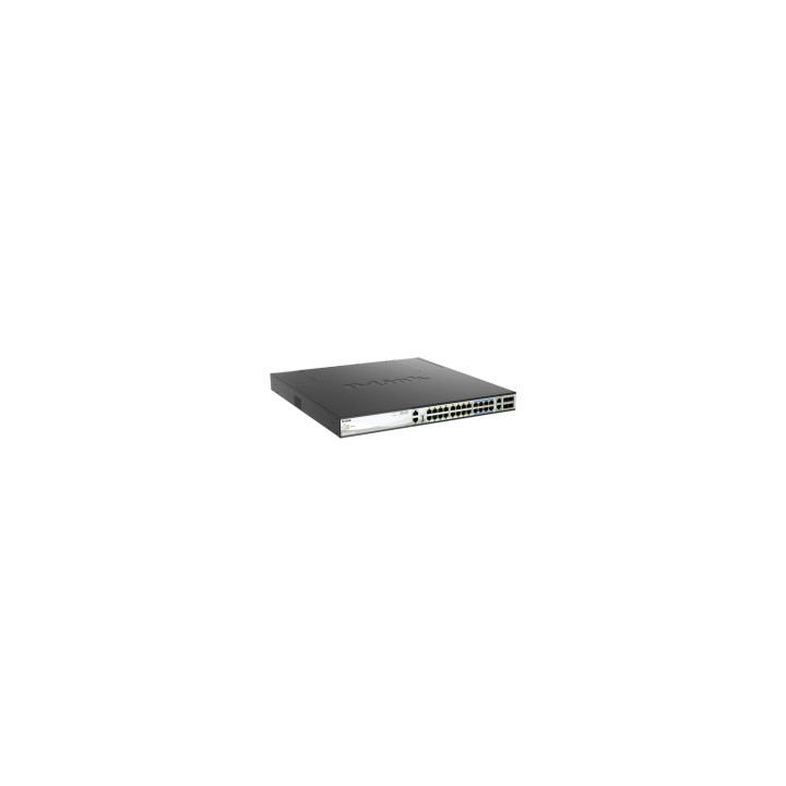 D-Link DMS-3130-30PS switch Gestionado L3 2.5G Ethernet (100/1000/2500) Energía sobre Ethernet (PoE) 1U Negro
