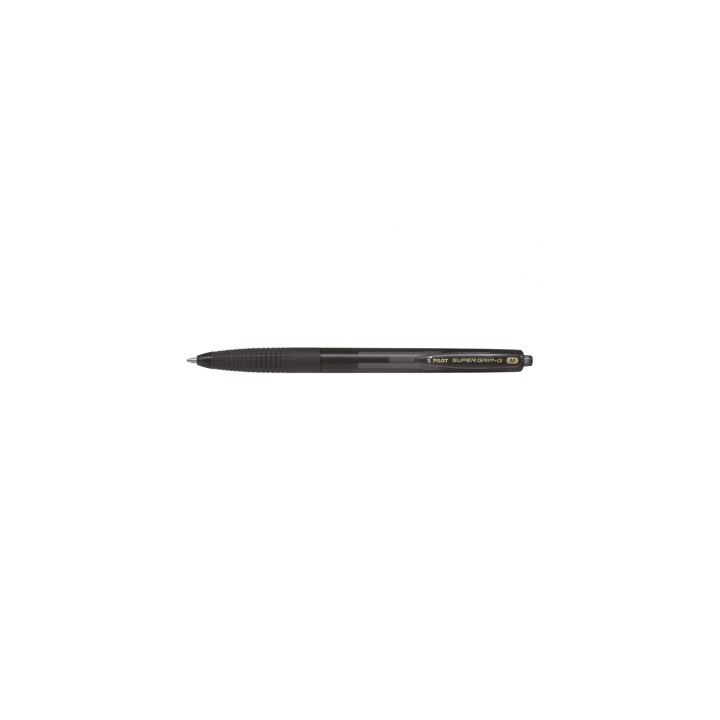 Pilot Super Grip G Negro Bolígrafo de punta retráctil con pulsador Medio