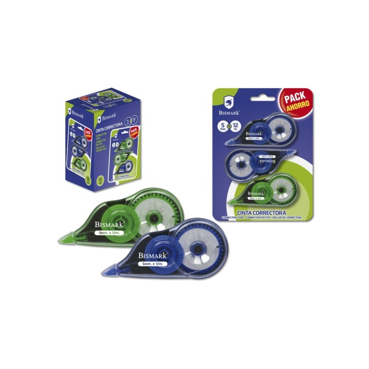 Bismark 328210 corrección de películo/cinta 12 m Multicolor 3 pieza(s)