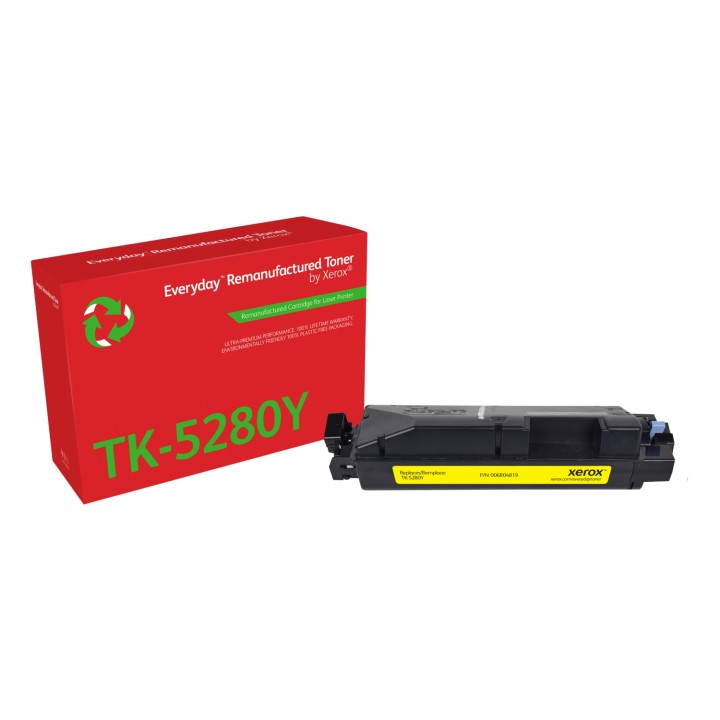 Remanufacturado Everyday Tóner Everyday™ Amarillo remanufacturado de Xerox es compatible con Kyocera TK-5280Y, Capacidad