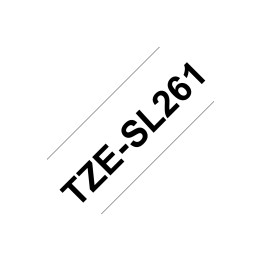 Brother TZE-SL261 cinta para impresora de etiquetas Negro sobre blanco