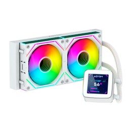 ABYSM AB324012 sistema de refrigeración para ordenador Procesador Sistema de refrigeración líquida todo en uno 12 cm Blanco 1