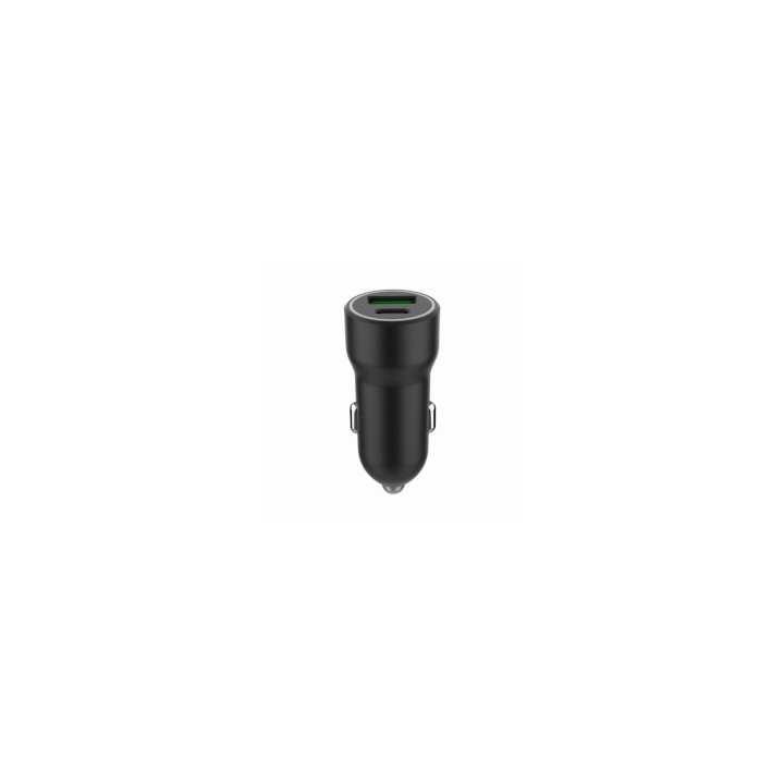 Gembird TA-UC-A2PDQC20-CAR-01 cargador de dispositivo móvil Universal Negro Encendedor de cigarrillos Carga rápida Auto