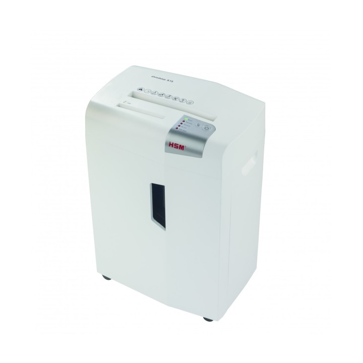 HSM X15 triturador de papel Corte en partículas 57 dB 23 cm Plata, Blanco