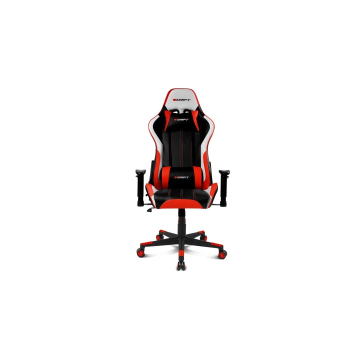 DRIFT DR175 Silla para videojuegos universal Asiento acolchado Negro, Rojo, Blanco