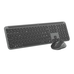 Logitech MK950 Signature Slim, teclado y ratón inalámbricos, diseño elegante, escritura y clics discretos, uso alternante de 3