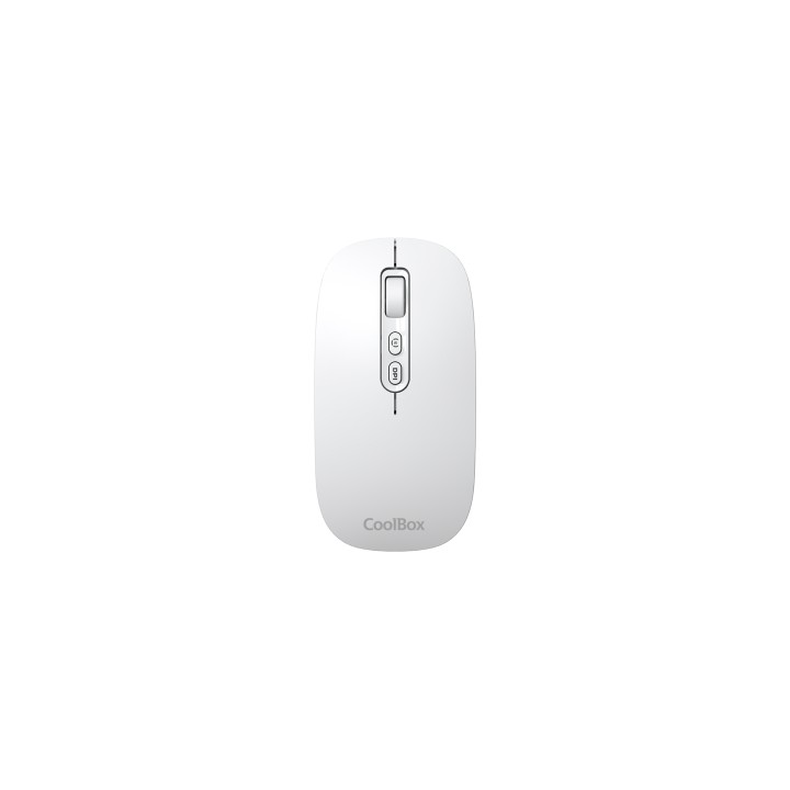 CoolBox W02 ratón Hogar Ambidextro RF Wireless + Bluetooth Óptico 1600 DPI