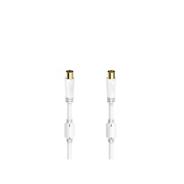 Hama 00205246 cable coaxial 1,5 m Blanco