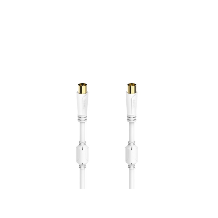 Hama 00205246 cable coaxial 1,5 m Blanco