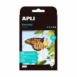 APLI 12081 papel fotográfico Blanco