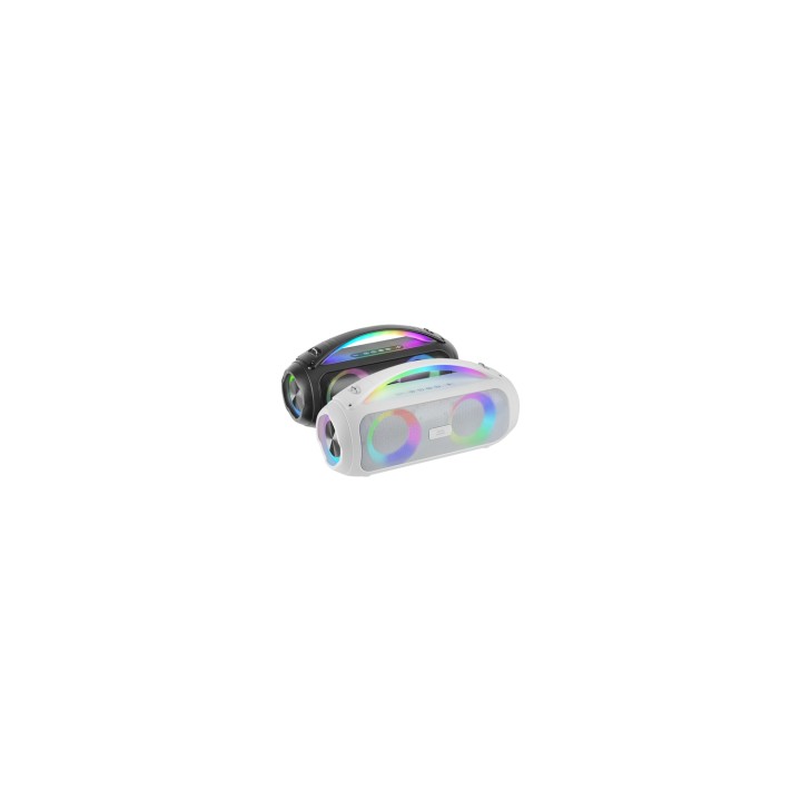 Mars Gaming MS-PULSE, Altavoz Bluetooth Portátil 50W RMS, Iluminación RGB, 2 Drivers Activos 93mm + 2 Drivers Pasivos