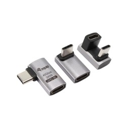 Equip Adaptador USB 4 C a C, 40Gbps, PD 240W, paquete de 3