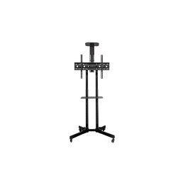 UNYKAch Soporte De Suelo Universal Móvil, Con 2 Bandejas Y Altura Regulable UK501 32″-75″ TV / Monitores