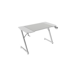 Mars Gaming MGD-X120, Mesa Gaming Ergonómica, Superficie en Fibra de Carbono, Estructura Metálica, Alfombrilla XXL, Soporte