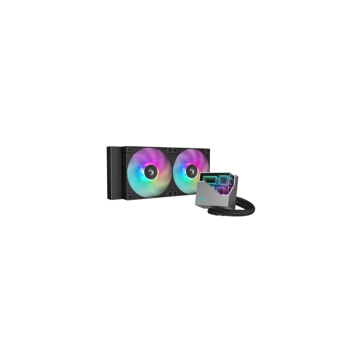 DeepCool LT240 Procesador Sistema de refrigeración líquida todo en uno 12 cm Negro 1 pieza(s)
