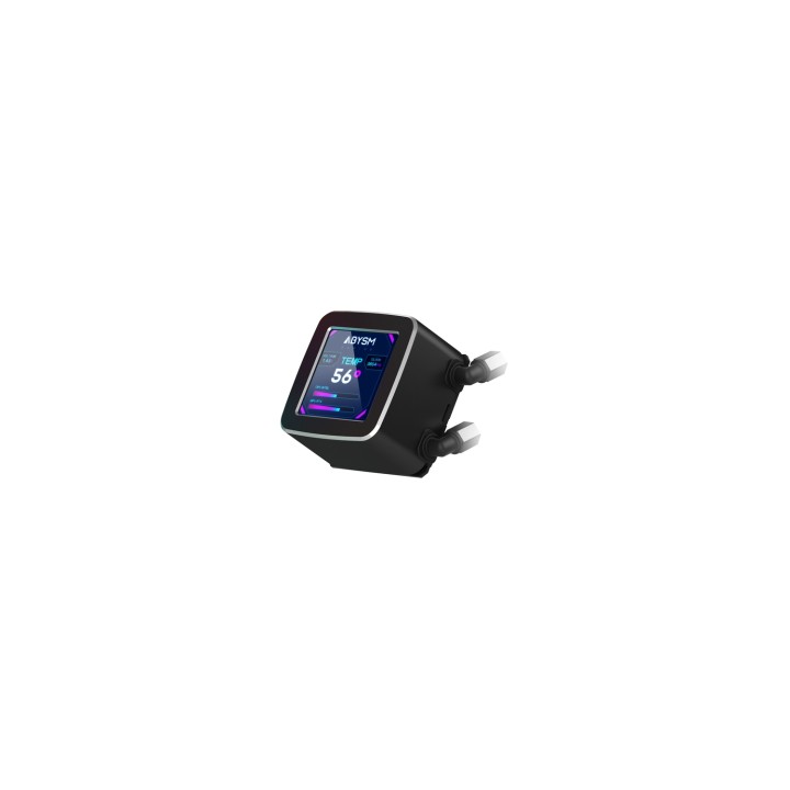ABYSM Oceanic LCD 360 ARGB Procesador Sistema de refrigeración líquida todo en uno 12 cm Negro 1 pieza(s)