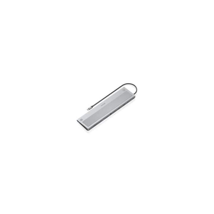 AISENS USB-C Dock 12 en 1, USB-C a 2xHDMI, 1xDisplayPort, 1xRJ45, 3xUSB-A, 1xUSB-C, 1xUSB-C PD, 1xSD, 1xMicro SD, 1xAudio,
