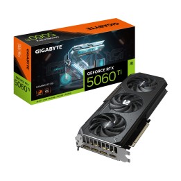 GIGABYTE GeForce RTX 5060 Ti GAMING OC 8G Tarjeta Gráfica – 8 GB GDDR7, 128 bits, PCI-E 5.0, 2647 MHz Frecuencia del núcleo, 3