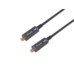Equip 119461 Cable óptico activo USB-C a C, M/M, 5,0m, PD 60W, 4K/60Hz, 10Gbps, Vídeo+Datos+PD