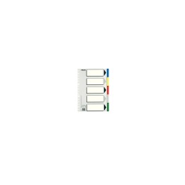 Esselte 11609 lengüeta de índice Separador en blanco con pestaña Cartón, Polipropileno (PP) Multicolor