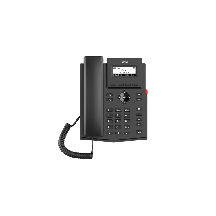 Fanvil X301P teléfono IP Negro 2 líneas LCD