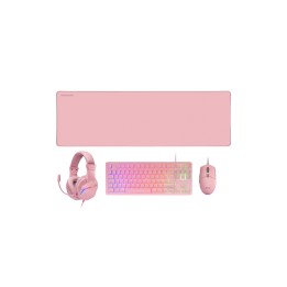 Mars Gaming MCP-RGB3, Pack Gaming Teclado Fixed RGB + Ratón Gaming RGB Flow 3200 DPI + Auriculares Over-Ear RGB + Alfombrilla