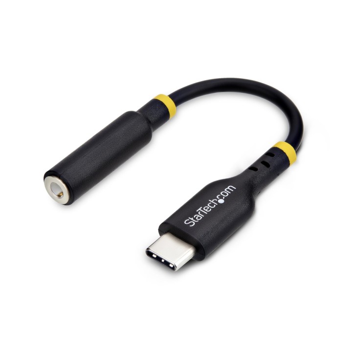 StarTech.com Adaptador de Audio USB-C a 3,5mm TRRS Minijack - Adaptador de Audio USB Tipo C para Auriculares con Micrófono -
