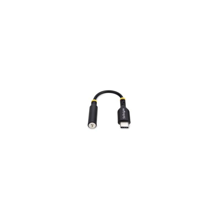 StarTech.com Adaptador de Audio USB-C a 3,5mm TRRS Minijack - Adaptador de Audio USB Tipo C para Auriculares con Micrófono -