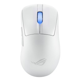 ASUS ROG Keris II Ace Wireless AimPoint White ratón Juego mano derecha RF Wireless + Bluetooth + USB Type-A Óptico 42000 DPI