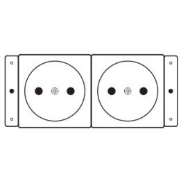 Kramer Electronics TS-2DE toma de corriente