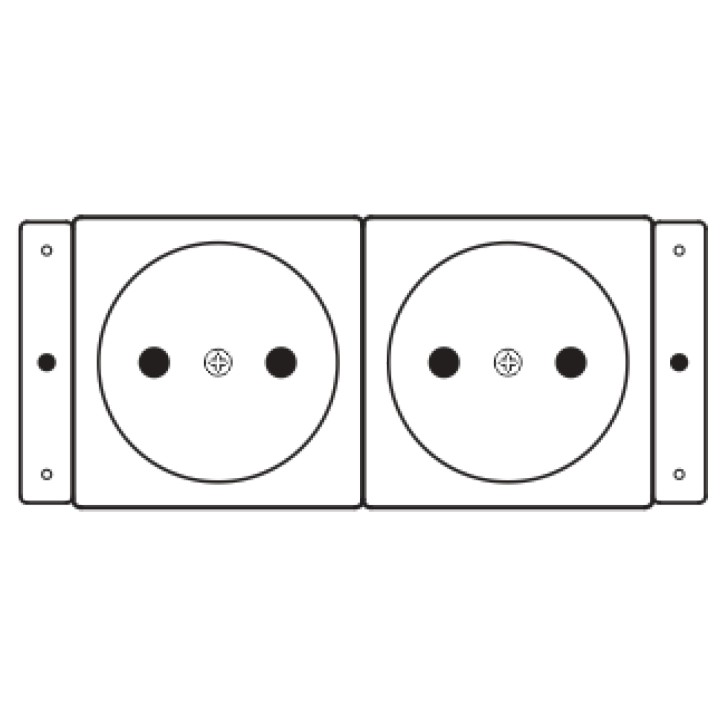 Kramer Electronics TS-2DE toma de corriente