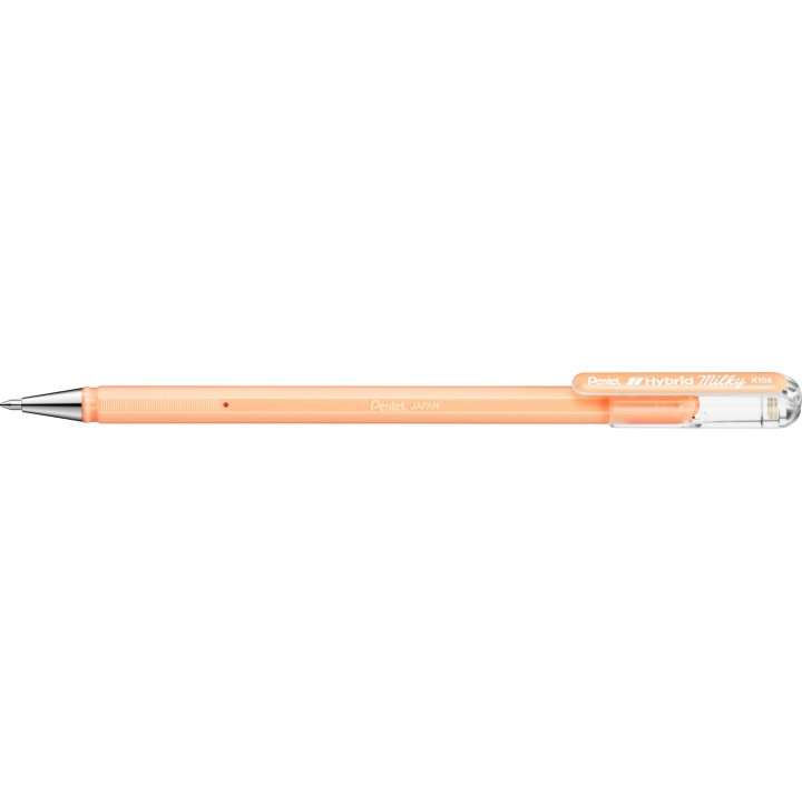 Pentel Hybrid Milky Bolígrafo de gel con tapa Naranja 12 pieza(s)