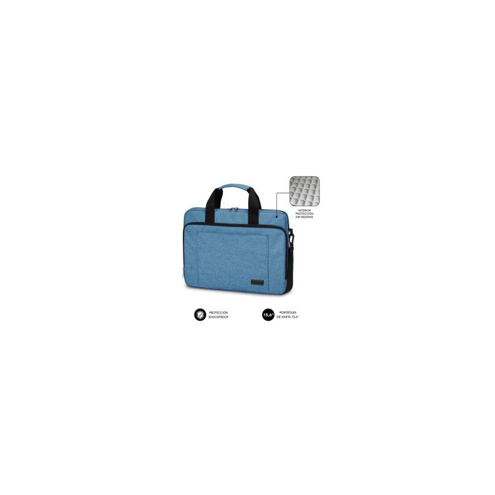 SUBBLIM Maletín Ordenador Air Padding Laptop bag 15,6" Azul