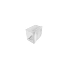 Mars Gaming MC-FUSIONM, Caja Gaming Micro-ATX, Ventana Lateral y Frontal Curvo de Cristal Templado Continuo, Minitorre PC Doble