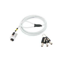Mobilis 001328 cable antirrobo Blanco 1,8 m