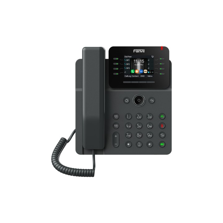 Fanvil V62G teléfono IP Negro 12 líneas LCD