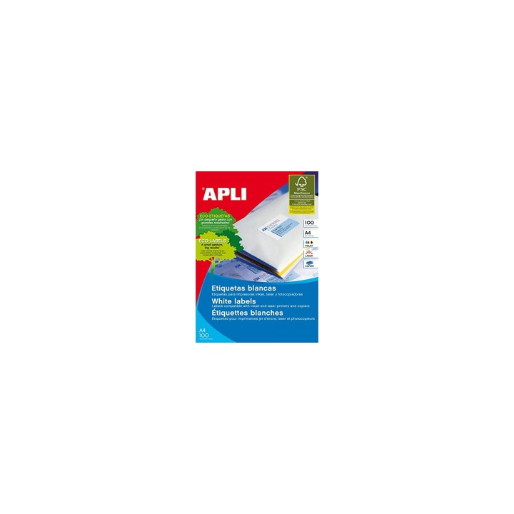 APLI 01244 etiqueta de impresora Blanco