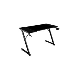 Mars Gaming MGD-X120, Mesa Gaming Ergonómica, Superficie en Fibra de Carbono, Estructura Metálica, Alfombrilla XXL, Soporte