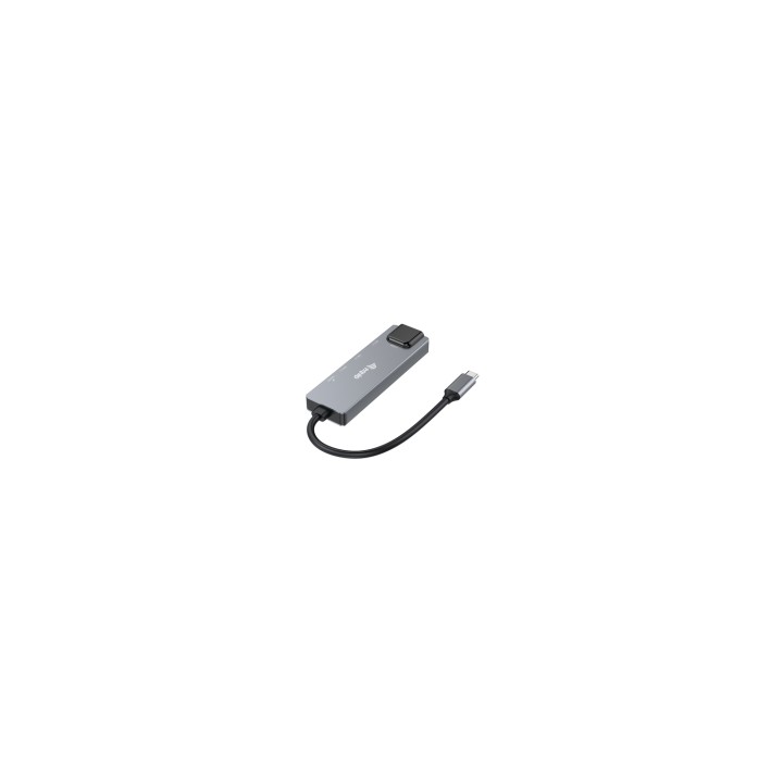 Equip 133496 Adaptador multifunción 5 en 1, 2,5 GbE, USB-A x 2, USB-C x 1, USB-C , 100 W USB PD