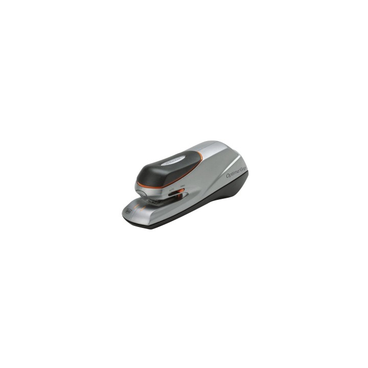 Rexel Grapadora Optima Grip eléctrica plateada/negra