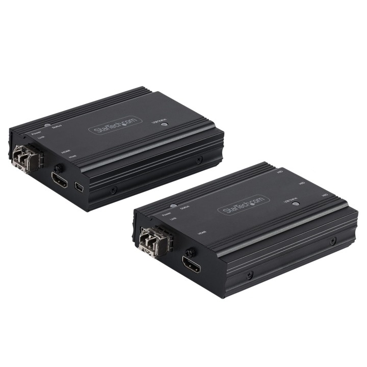 StarTech.com Extensor KVM HDMI de 4K por Fibra - Alargador de Consola Switch KVM con Vídeo HDMI y USB Remoto - hasta 300m