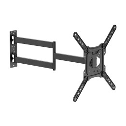 AISENS Soporte Eco Giratorio, Inclinable y Nivelable para Monitor/TV 35kg de 23"-65", Negro