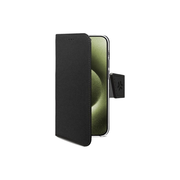 Celly WALLY1078 funda para teléfono móvil 15,5 cm (6.1") Funda cartera Negro