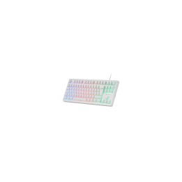 Mars Gaming MK023, Teclado Gaming TKL, Tecnología Híbrida H-Mech, Iluminación FRGB Rainbow, Anti-ghosting, Compatibilidad