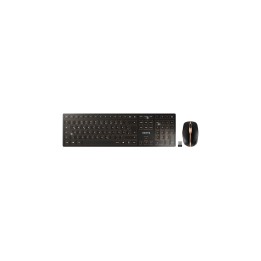 CHERRY DW 9100 SLIM teclado Ratón incluido Universal RF Wireless + Bluetooth QWERTZ Alemán Negro