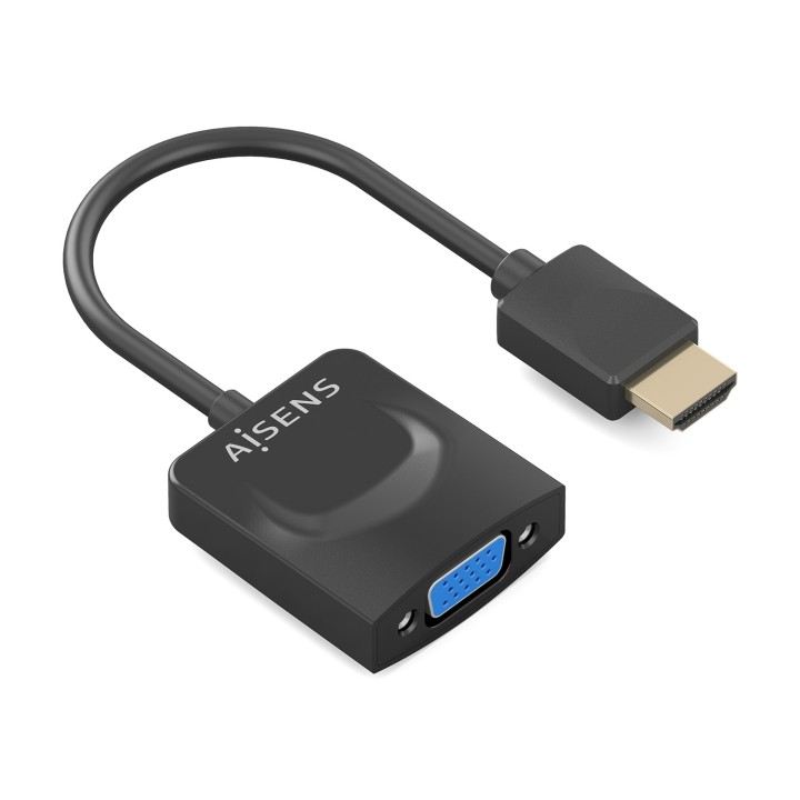 AISENS Conversor HDMI a SVGA, HDMI A/M-SVGA/H, Negro, 15сm