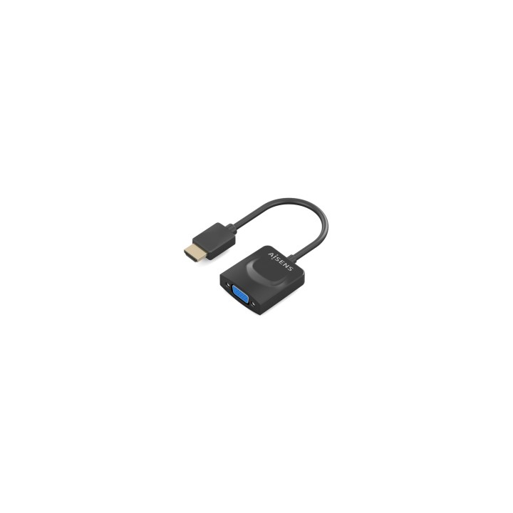 AISENS Conversor HDMI a SVGA, HDMI A/M-SVGA/H, Negro, 15сm