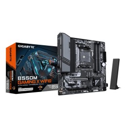 GIGABYTE B550M GAMING X WIFI6 Placa base - Procesadores AMD Ryzen 5000, VRM de 5+3 fases, hasta 3200 MHz DDR4, 1x M.2 PCIe 4.0
