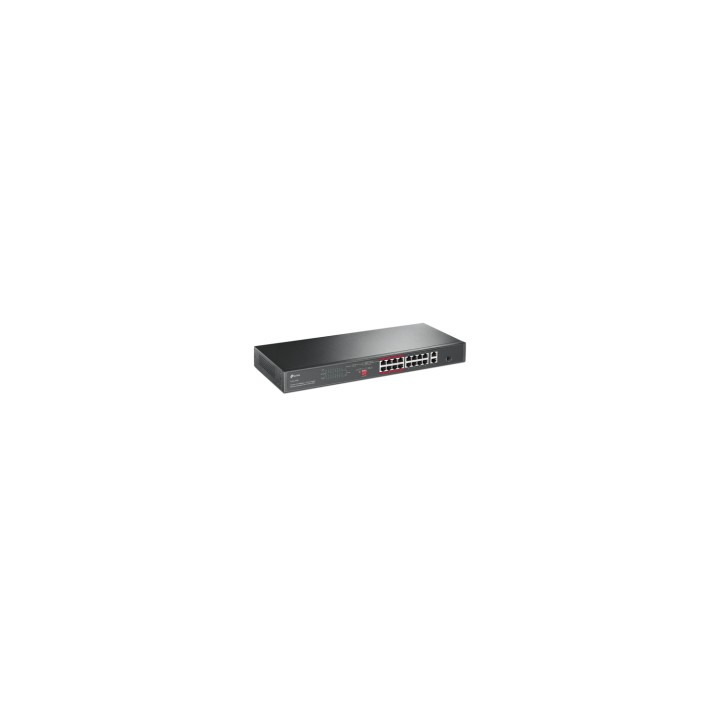 TP-Link TL-SL1218P switch No administrado Gigabit Ethernet (10/100/1000) Energía sobre Ethernet (PoE) 1U Negro