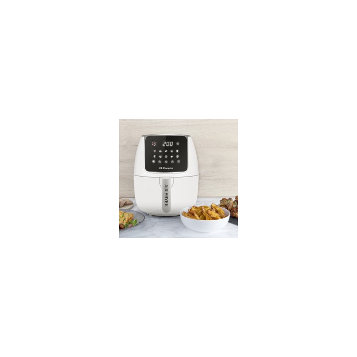 Orbegozo FDR 64 freidora Sencillo 4 L 1500 W Negro, Acero inoxidable, Blanco
